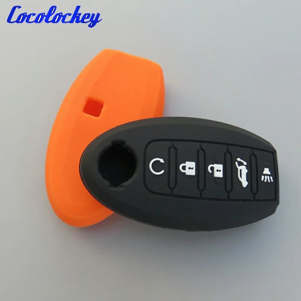 Cocolockey 5 кнопочный силиконовый чехол для автомобильного ключа Infiniti Nissan jx35 ALTIMA MAXIMA