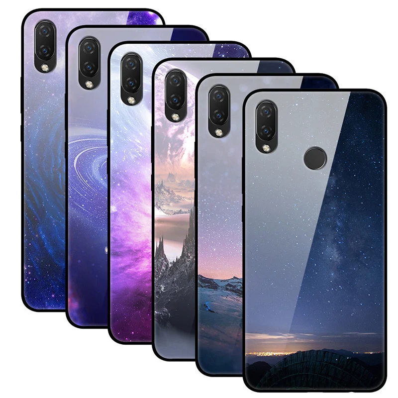5 84 &quotдля Huawei P20 lite чехол закаленное стекло задняя крышка для P20lite P 20 звездное