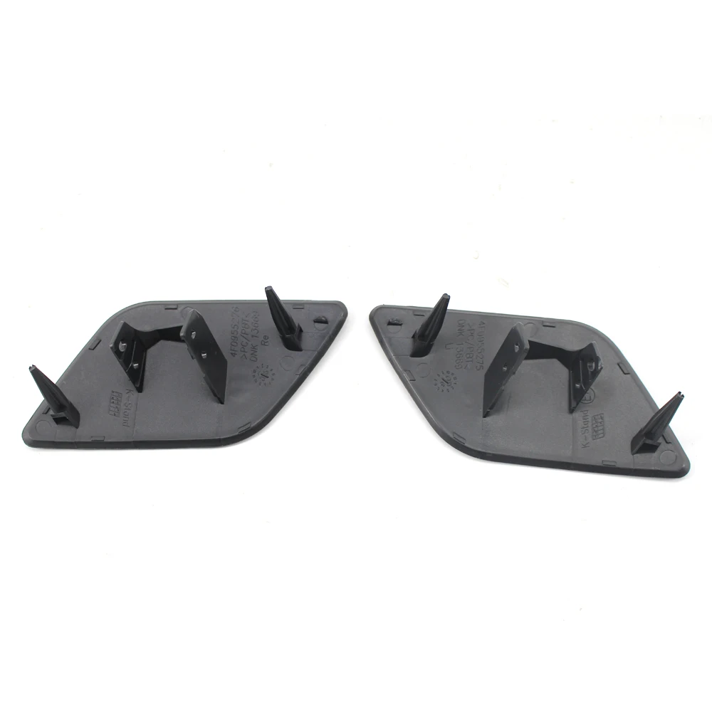 Одна пара переднего бампера L R крышка омывателя фар черного цвета для Audi A6 C6 Quattro S6