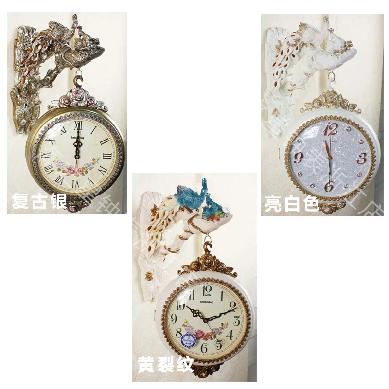 Ремесла искусства украшения дома Европейский Павлин тишина двойной колокольчик