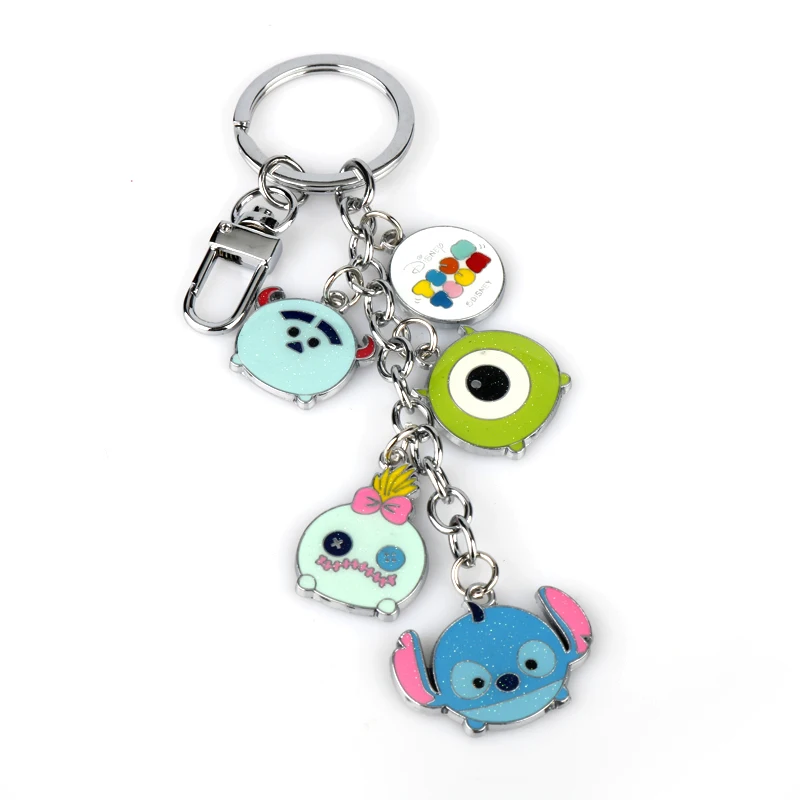HEYu милые ювелирные изделия мультфильм Охана Лило Ститч кулон брелок Kawaii ПВХ брелок для ключей аксессуары