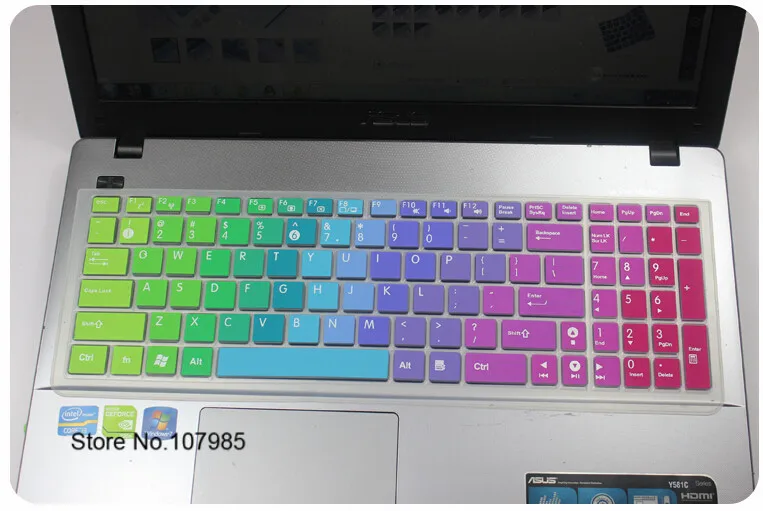 Мягкий силиконовый чехол для клавиатуры ноутбука Asus N51 K50 K51 N61VG M60 F61 X66 K70 K53