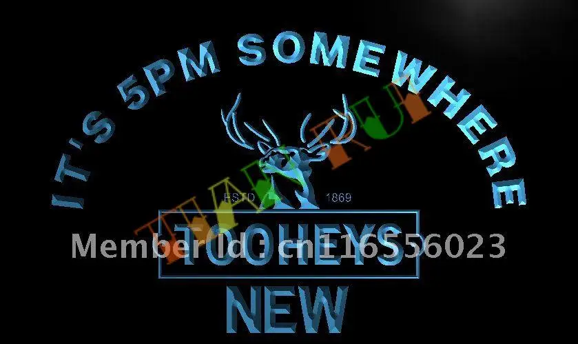 

LA691- It's 5, где-то Tooheys, новый светодиодный неоновый знак