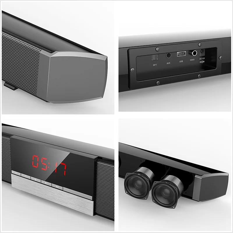 Саундбар XGODY Bluetooth колонка стерео динамик с объемным звуком ТВ USB Aux In коаксиальный