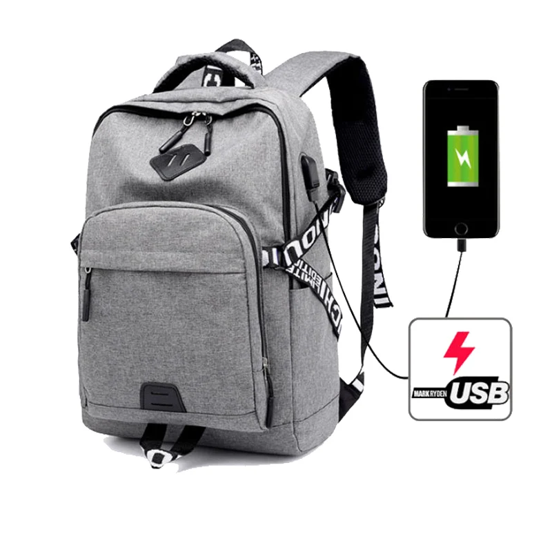

USB Charge 2019 Fashion Couple Backpack for Men Women High School Bags for Teenagers Laptop Bag 15.6 Inch Casual Daypack Large