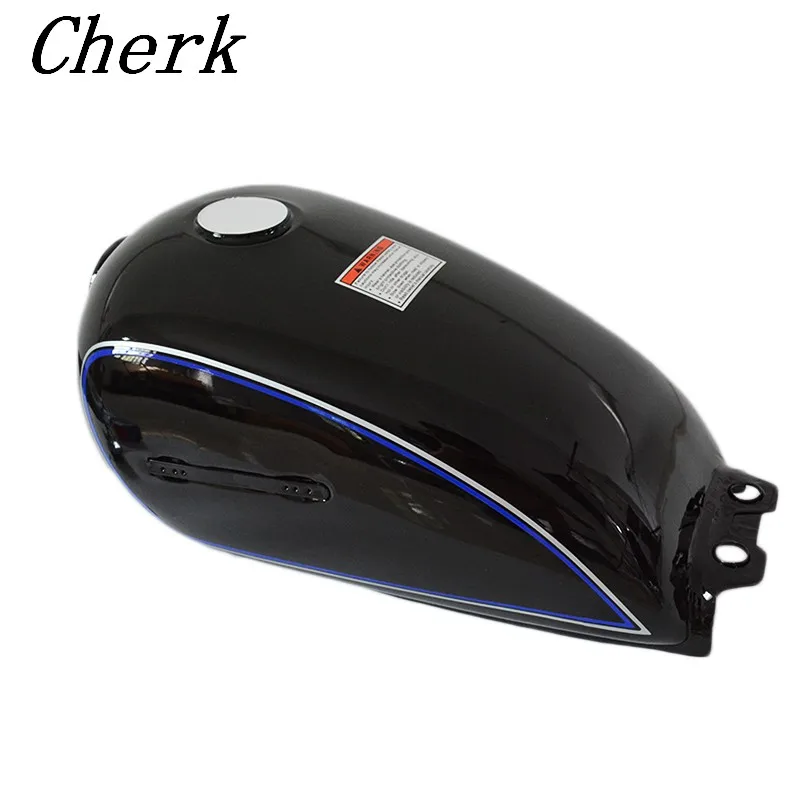 Новый мотоциклетный черный газовый резервуар Cafe универсальное железо топливный