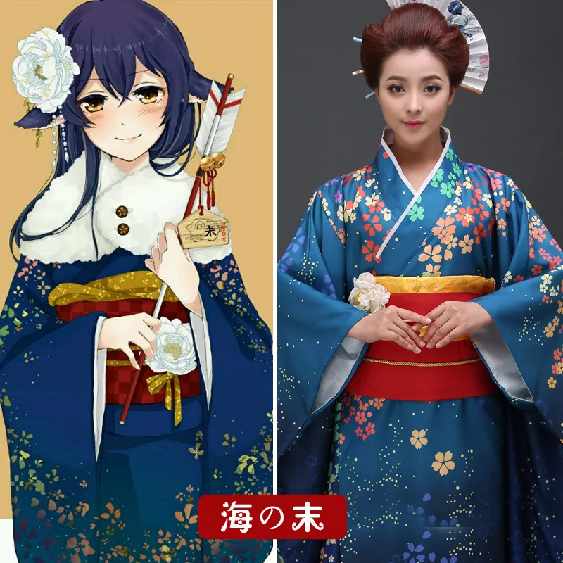 Бестселлер японское кимоно ночной халат для женщин Традиционная юката женский