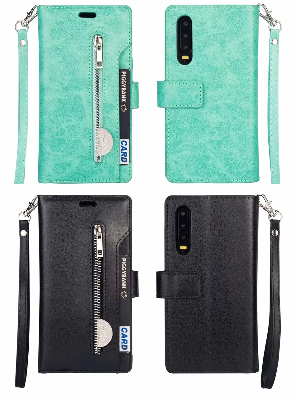 Huawei P30 Чехол кожаный винтажный Чехол-кошелек s для Funda Huaewi P30 Pro чехол s флип-чехол для телефона на huawei P30 Lite чехол с 9 картами