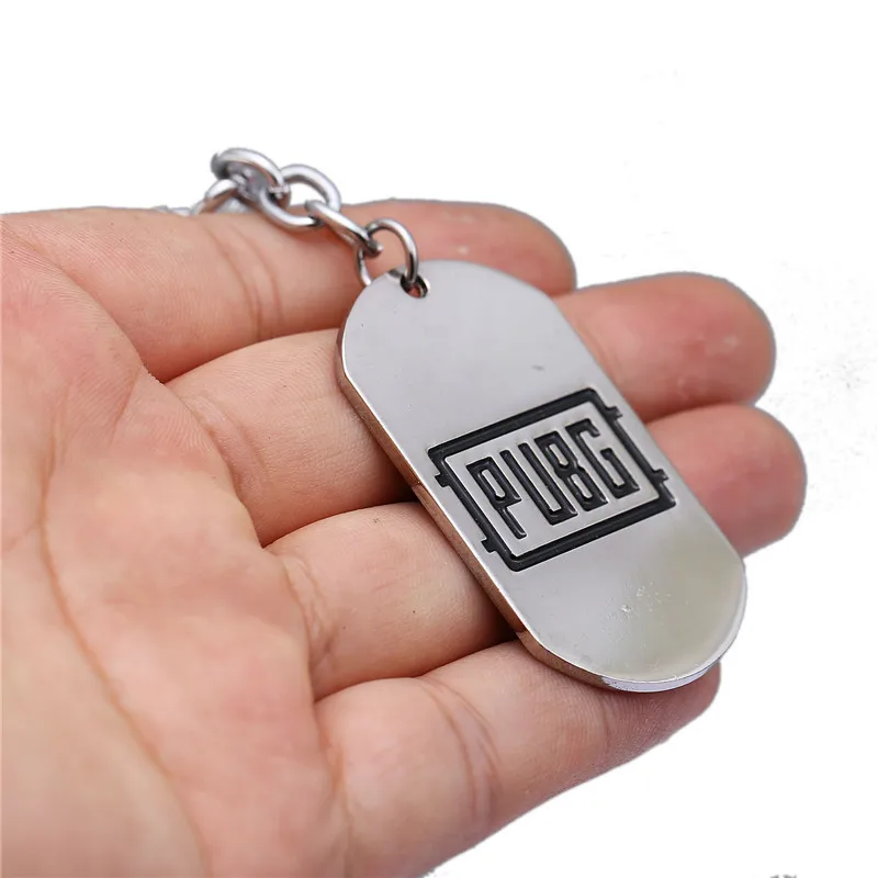 HSIC Game Playerunknown's боя брелок металлический Dog Tag кулон PUBG письмо автомобиля с
