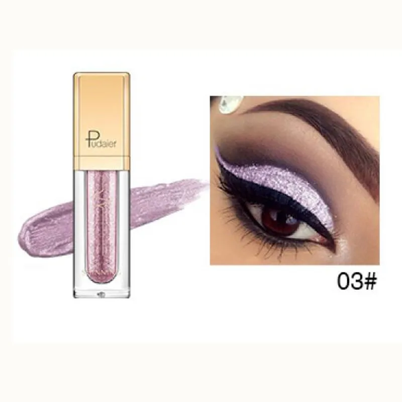 3 Pudaier 18 цветов Shine Smoky Eyeshadow waterproof Dimond Glitter жидкие тени для век женские косметические тени для век подводка для глаз - Цвет: 3