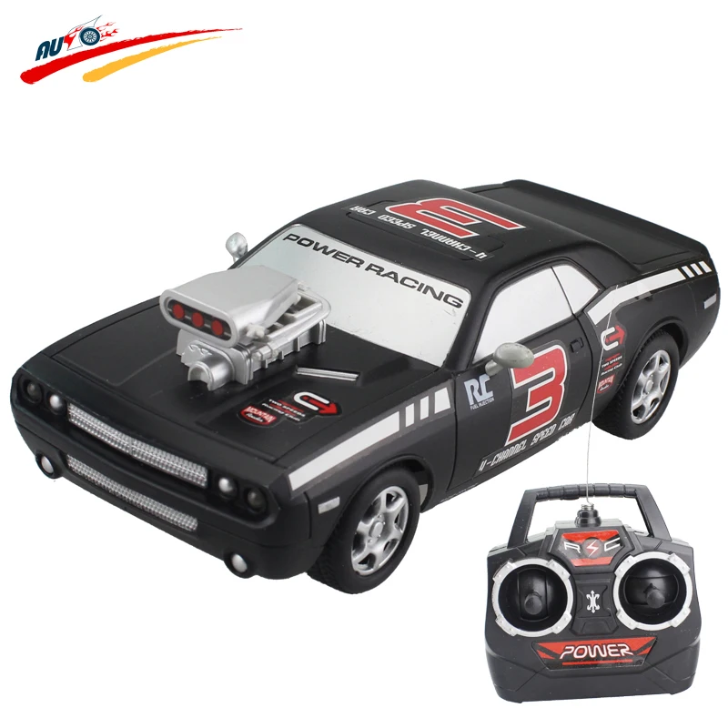 For Dodge Challenger 4ch High Speed Racing Car Remote Control Vehicle Model Off-road Toy Electronic Model Toys Hobby
