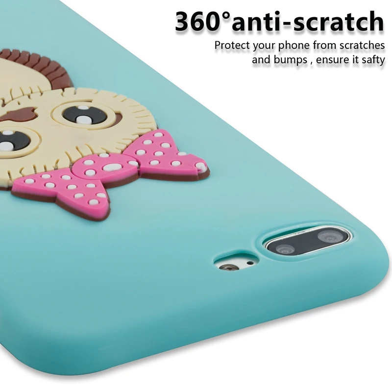 Cartoon Owl Silicone Case on for iPhone 7 7Plus Cover Coque For 6 6s 8 Plus Phone Fundas ayfon x Casa |