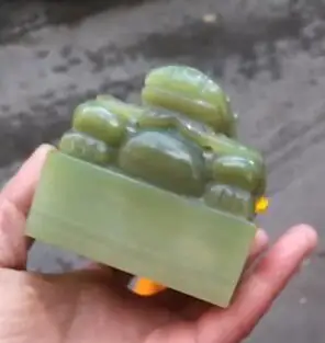 Yuxi Afghan Jade Name Seal имитация Qianlong Чернила Бесплатная надпись Коллекция подарков | Дом