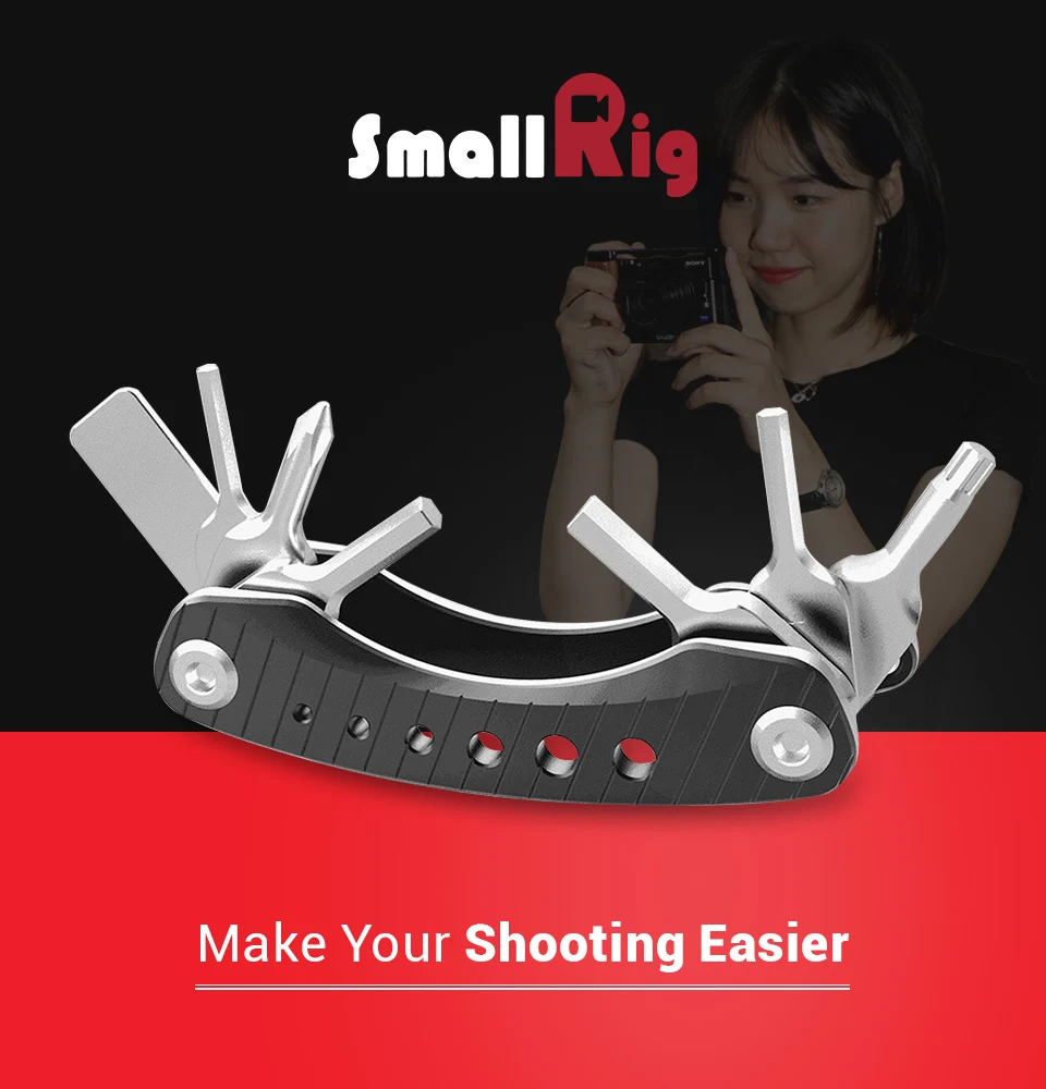 SmallRig Складная отвертка комплект лезвие камера Rig DSLR Карманный мультиинструмент AAK2363