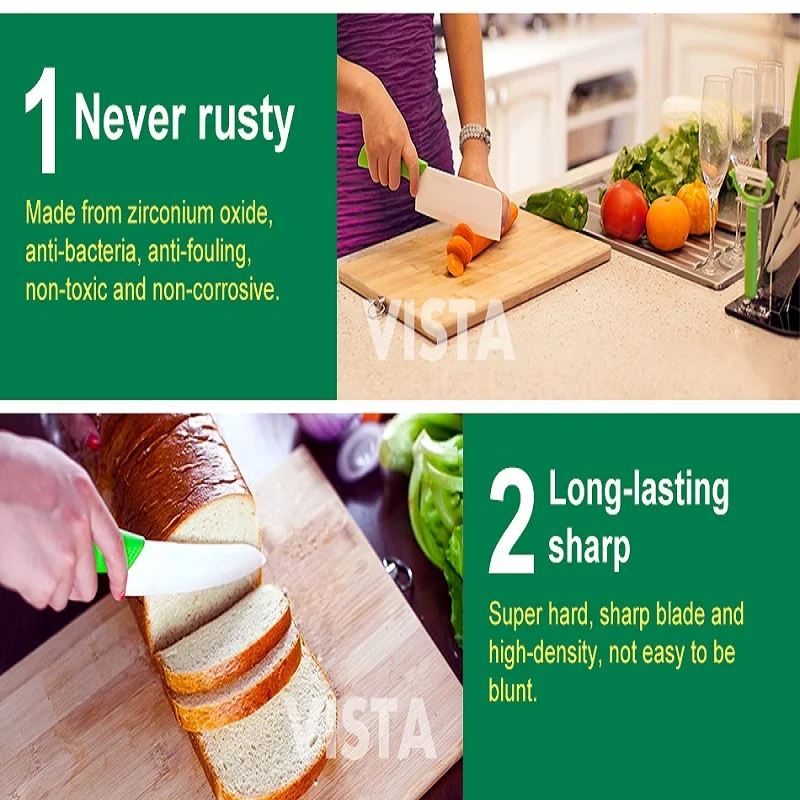 Высококачественный керамический кухонный нож 8 цветов одиночный 3 &quot/ 4&quot/ 5 6&quot