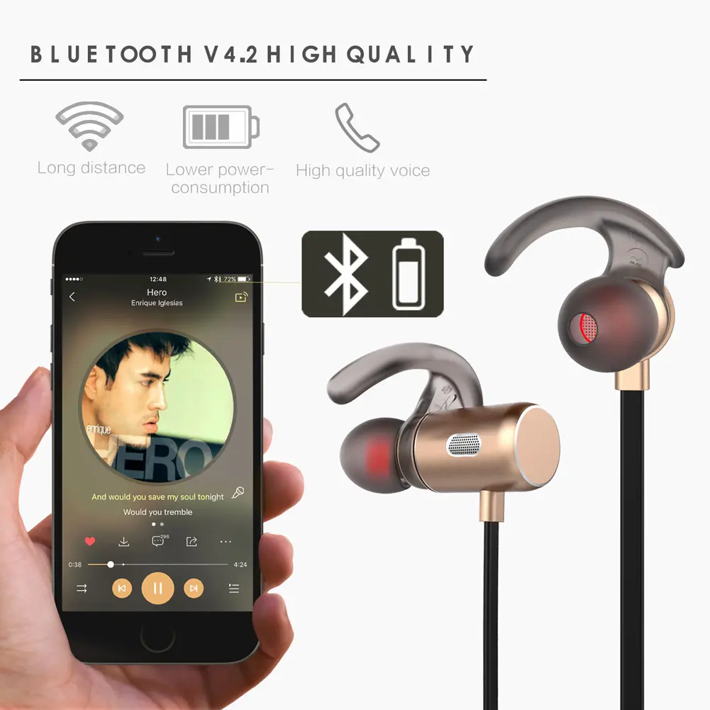 Высококачественные портативные bluetooth наушники водонепроницаемые беспроводные