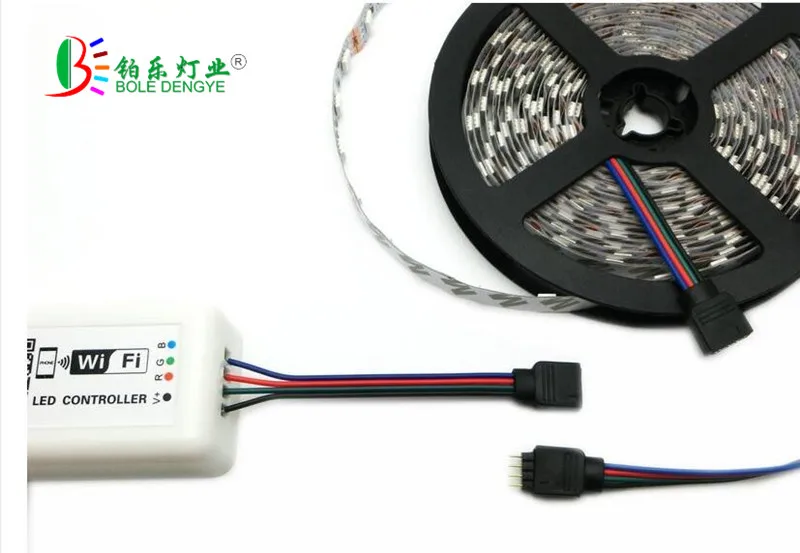 5 м 10 м 15 м SMD5050) Светодиодная лента с usb-питанием 30led/m Водонепроницаемый RGB гибкая лента, полоска с 24 клавишами контроллер WIFI RGB адаптер полный набор