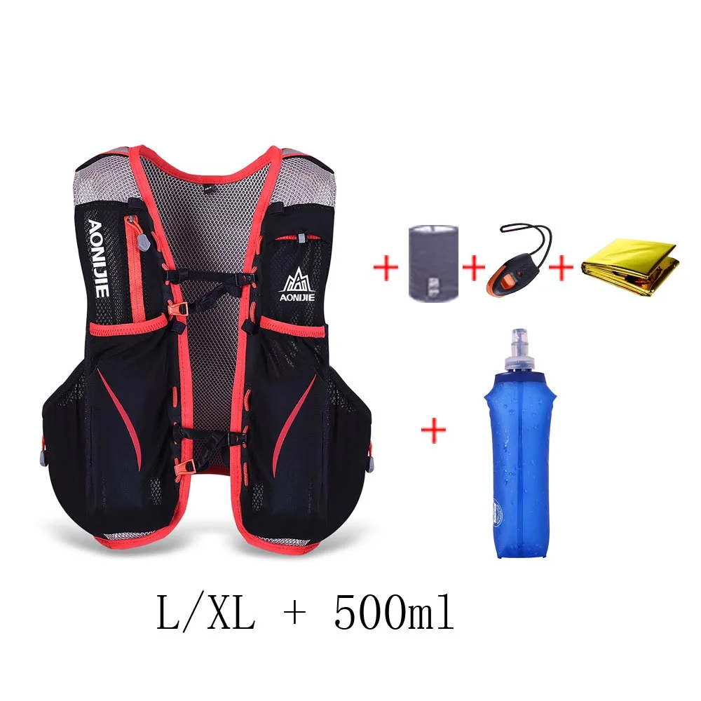 AONIJIE 5L спортивный гидратационный жилет для активного отдыха Chinlon для 1,5 л сумка для воды для велоспорта, пешего туризма сумка для бега жилет рюкзак для женщин/мужчин - Цвет: as picture