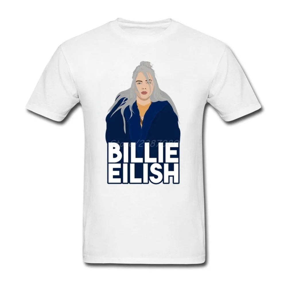 Новая футболка Billie Eilish парная Мужская хлопковая с круглым вырезом большие