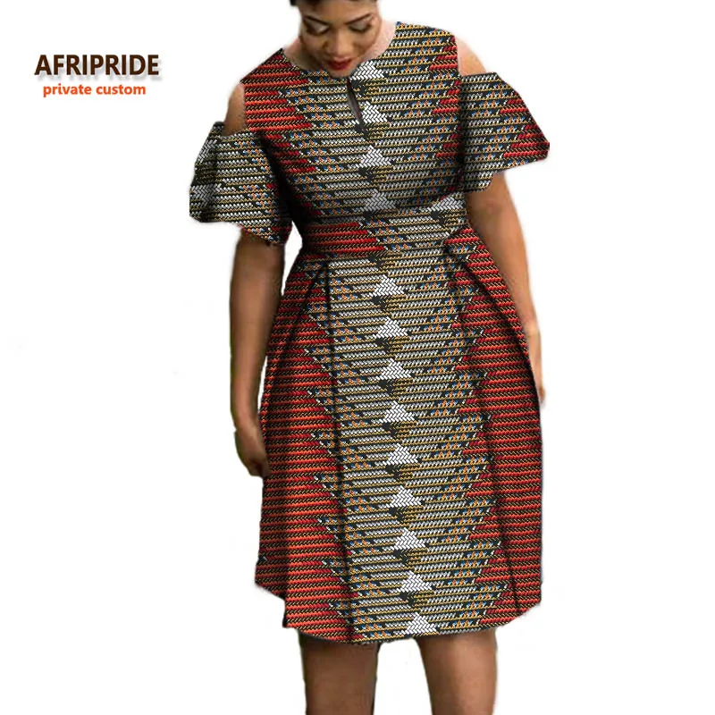 AFRIPRIDE/осенние женские платья индивидуальный Повседневный принт хлопок короткие