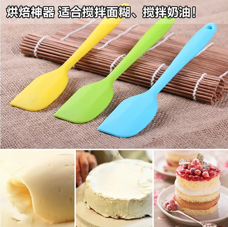 Шпатель силиконовый температурный со скребком A817|silicone spatula|spatula toolbaking scraper |