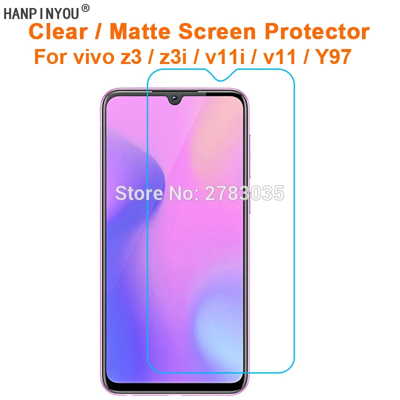 ДЛЯ vivo z3 / z3i v11i v11 Y97 6 3 &quotпрозрачная глянцевая/Антибликовая матовая защитная