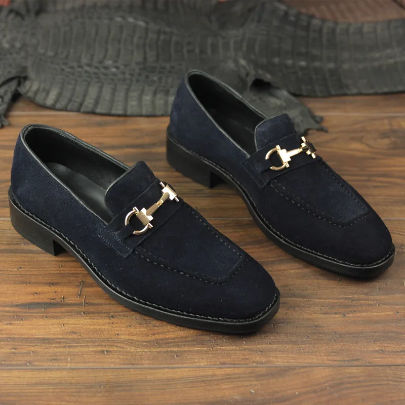 MALONEDA Real Suede Leather Men Loafers Comfortable Handmade Goodyear Slip on Shoes Genuine Soles | Обувь