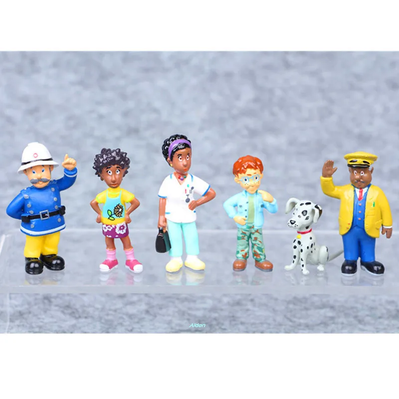 12 шт./компл. фигурка Fireman Sam Everyones герой Пенни Норман Элвис стеле Майк пвх экшн