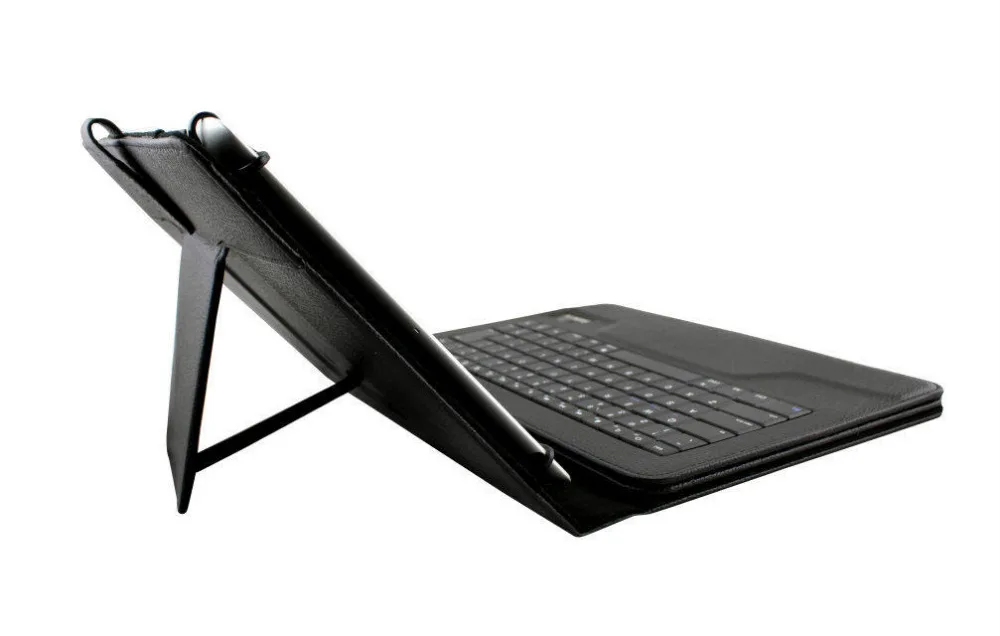 Универсальный Dechatable Bluetooth Клавиатура и PU Кожаный Case Обложка С Подставкой Для Lenovo