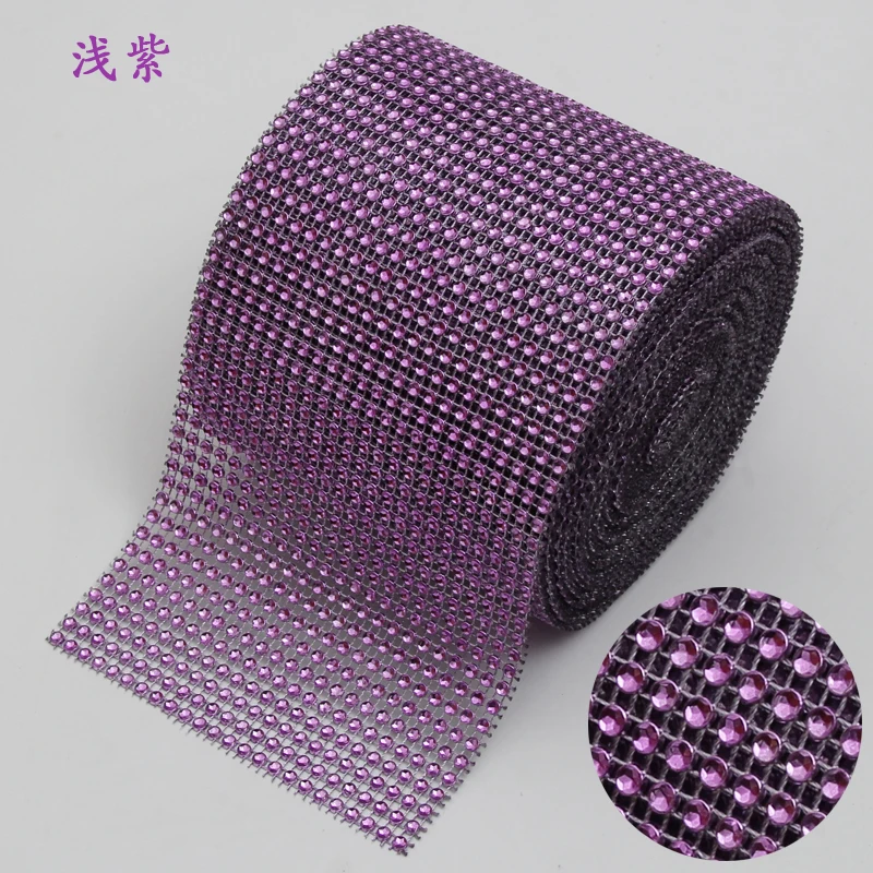 light purple 91,5 см DIY Стразы, цепочки, Алмазная сетка, отделка, свадебные украшения, вечерние украшения из ленты, ваза, товары для декора. W - Цвет: light purple
