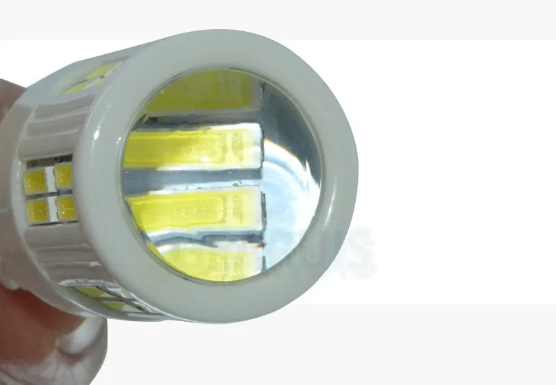 100 шт. T20 W21/5 Вт 7443 7444NA Керамика 28 SMD 7020 светодиодный 7440 230MA лампы для задние стоп