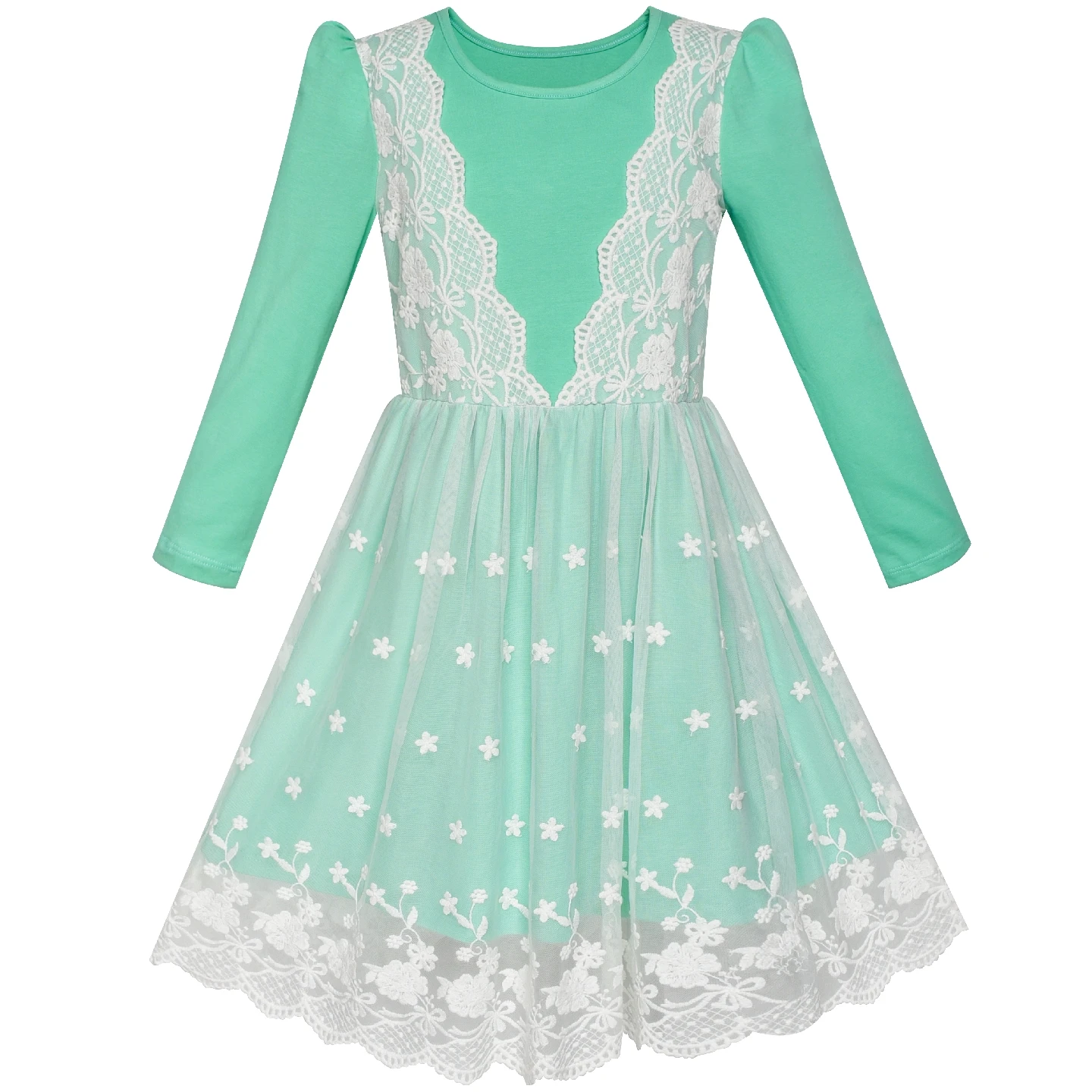 Sunny Fashion платья для девочек новогодние костюмы Румянец Розовый Длинный рукав