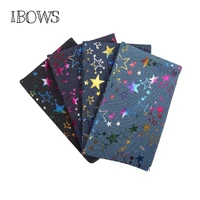40cm50cm soft cotton denim fabric colorful stars patchwork fabric material diy baby clothes skirt sewing quilt fabric