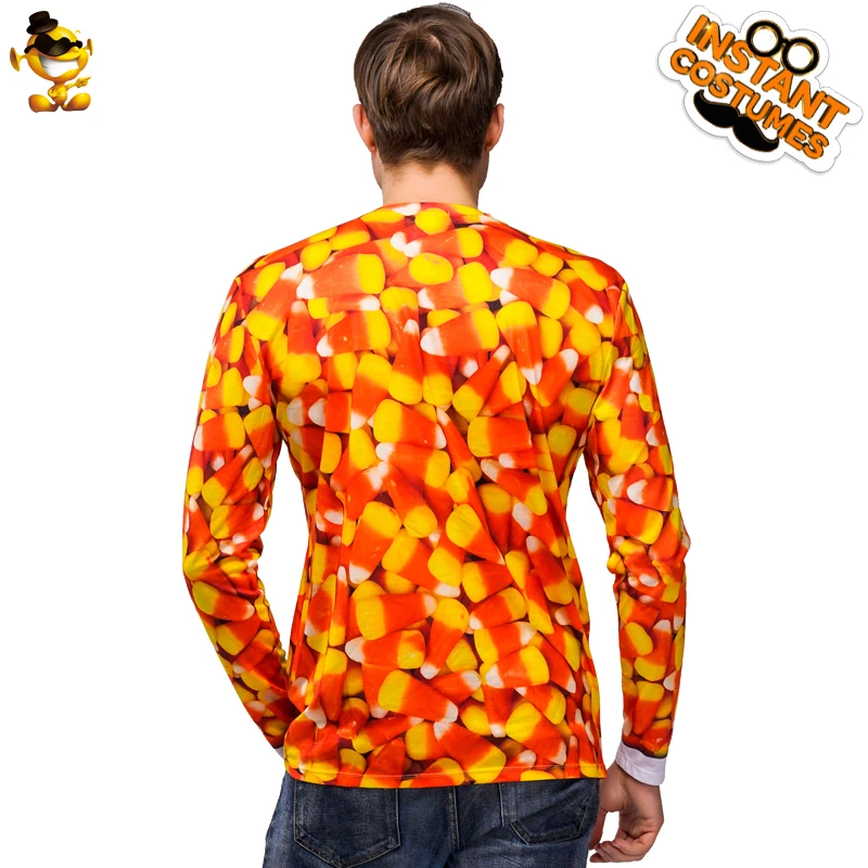 

Halloween Costume Men's Suit T-shirt Costume Role Play Captain 3 D Printed Top Cosplay Christmas Carnival Party Costumes