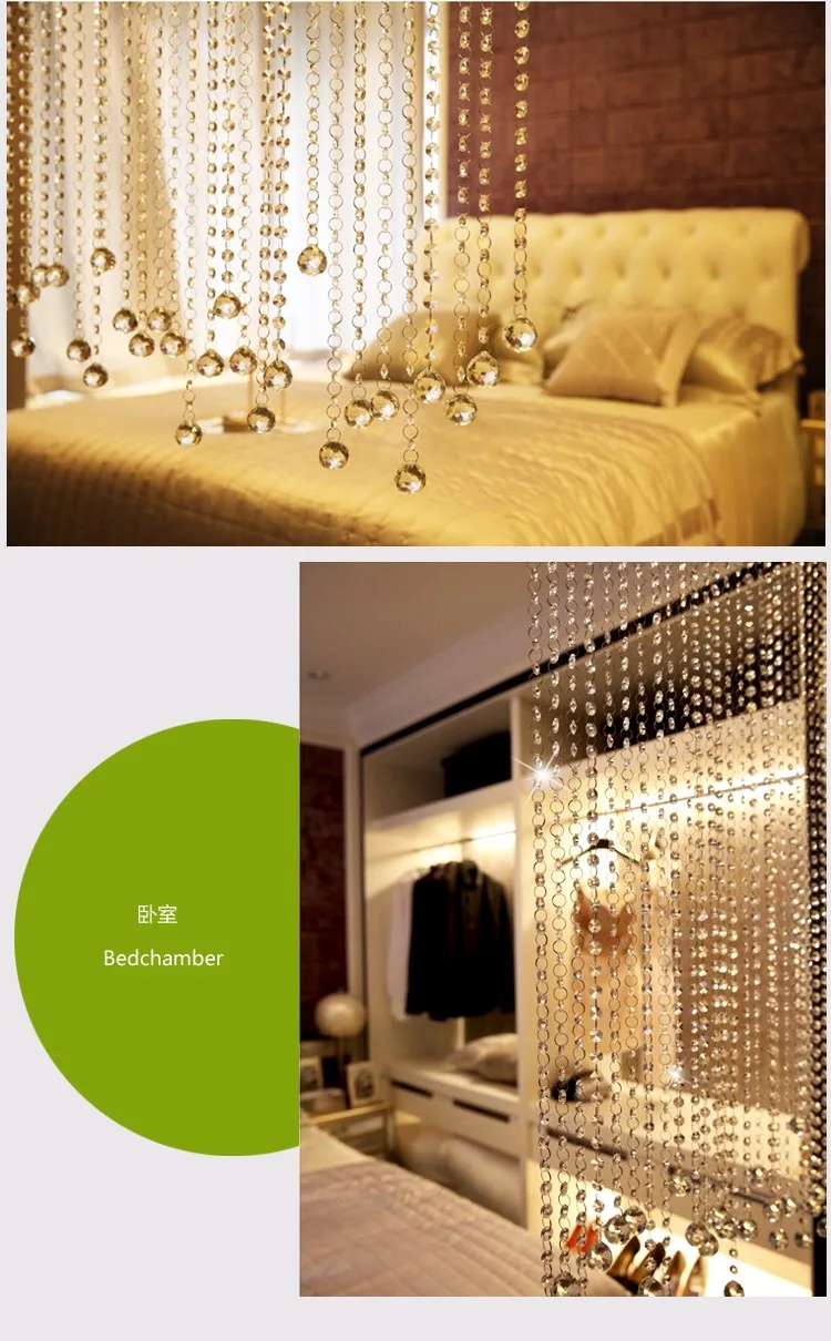 100 метров 30 мм граненый шар + 14 восьмиугольник хрустальный кулон люстра