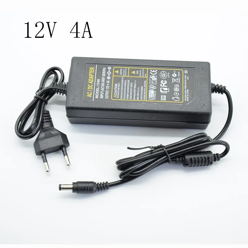 12V4A 12 В источник питания DC12V 3A 4A 5A 6A 24 В/42 в 2A трансформатор переменного тока 110 В 220 В 220 В постоянного тока 12 Вольт Светодиодный драйвер полосы литиевой батареи - Цвет: 12V4A