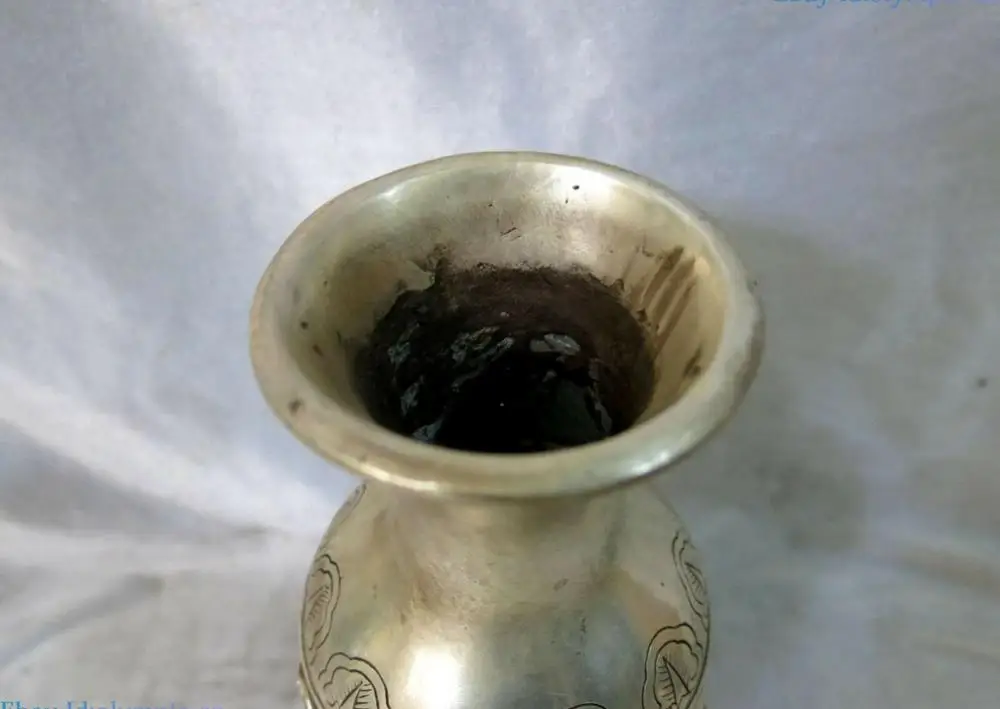 Серебряная скульптура Китай Резной успех сразу после прибытия 8 Статуэтка