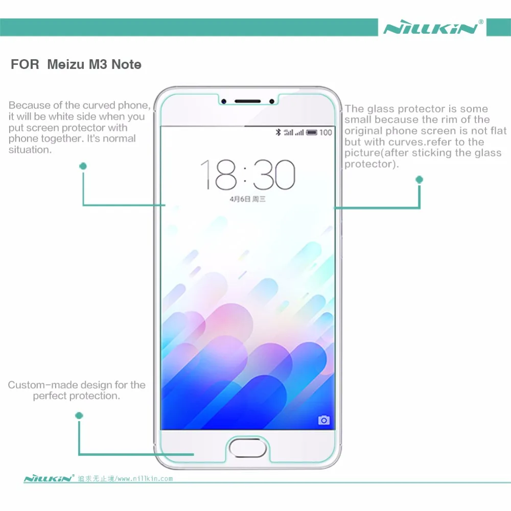 Meizu M3 Note Tempered Glass Nillkin Amazing H H+Pro Anti-Explosion Screen Protector For | Мобильные телефоны и