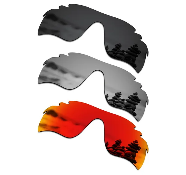 Black-Silver-Red Дропшиппинг SmartVLT замена линз поляризационные для солнцезащитных очков оакли радарлок путь вентилируемые-несколько штук упакованы - Цвет линз: Black-Silver-Red