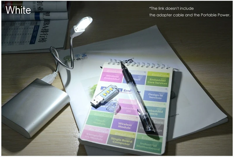 Мини USB Светодиодная лампа для книг 3 светодиода 5730 SMD кемпинга ночник лампада ПК
