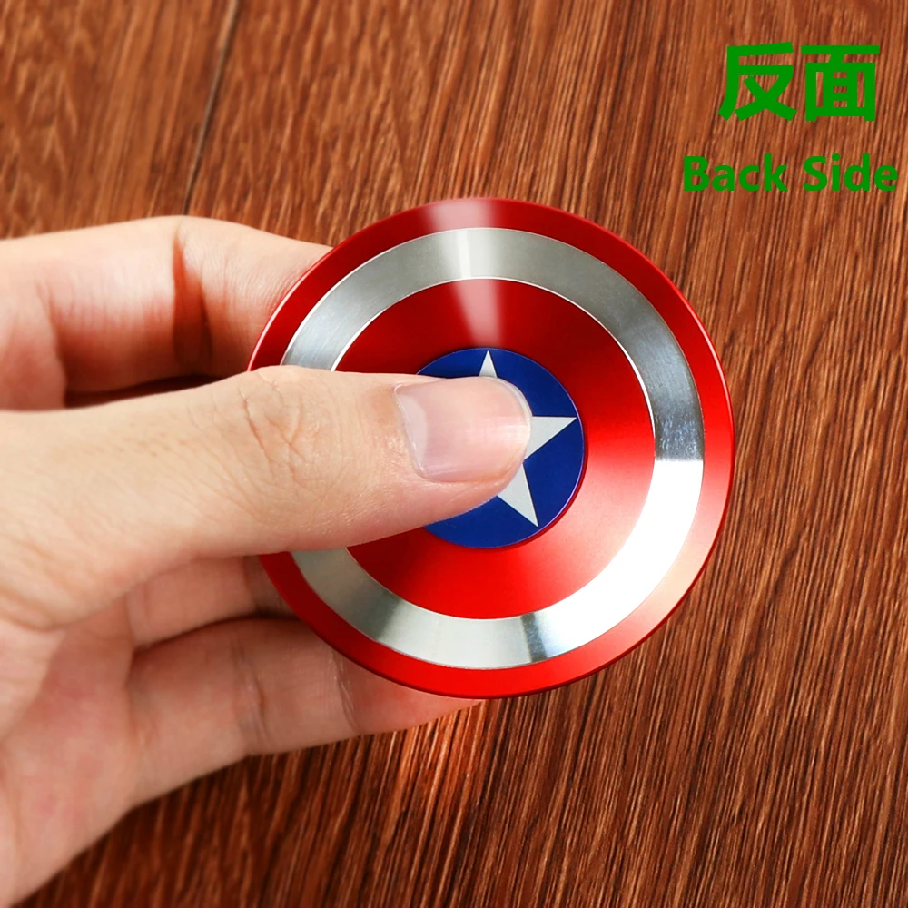 Железный человек Капитан Америка Круглый колеса EDC Непоседа блесны ручной Spinner