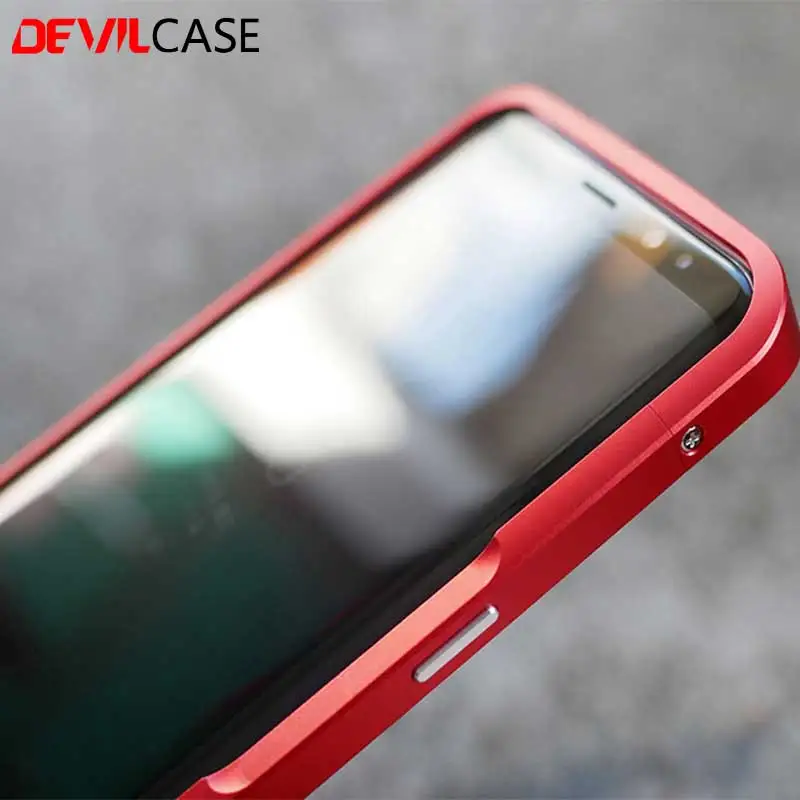 DEVILCASE для Galaxy S8 S8plus защитный бампер рамка CNC вырез 3D алюминиевый Fundas накидка SAMSUNG +