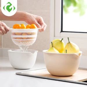 Корзина для хранения дренажа, кухонная раковина для хранения, моющаяся коробка для овощей и фруктов, двухслойная мойка, сливная настольная корзина для фруктов, простая