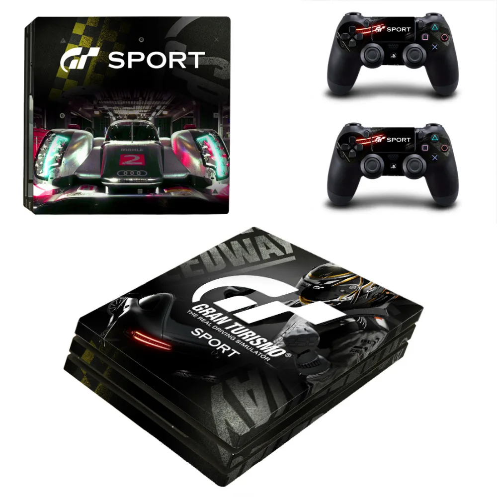 Гран Туризмо Спорт GT Sport PS4 Pro кожи наклейки для Sony PlayStation 4 консоли и 2 контроллеры