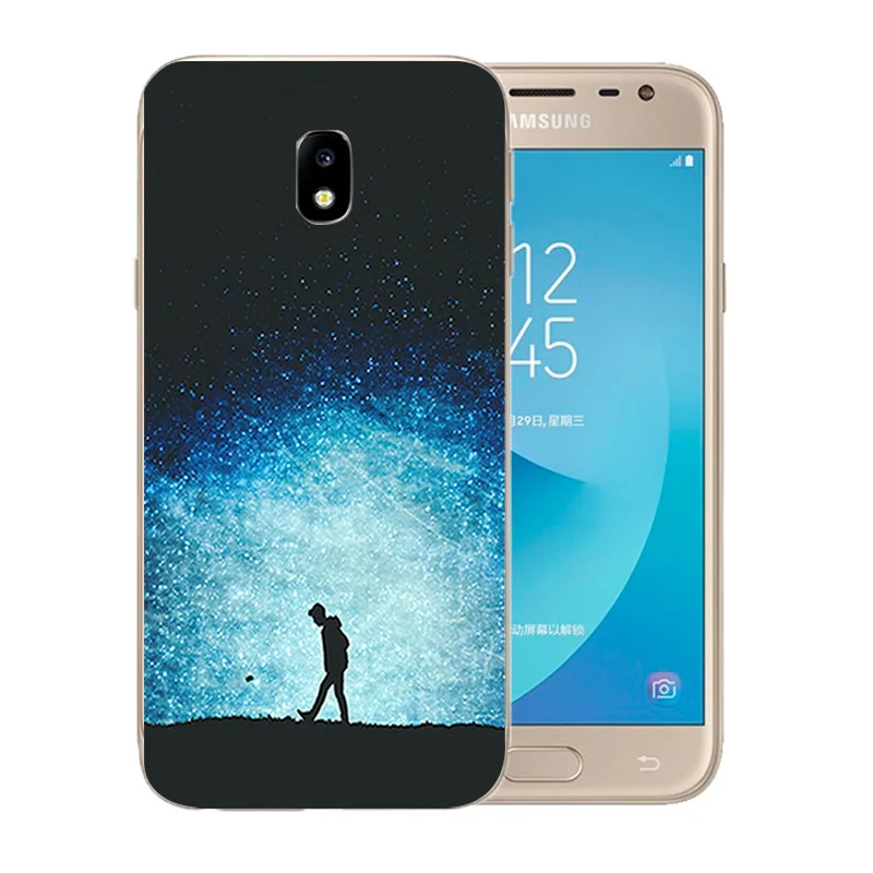 Чехлы для телефонов Samsung J3 2017 мягкий силиконовый чехол из ТПУ с 3D принтом узором