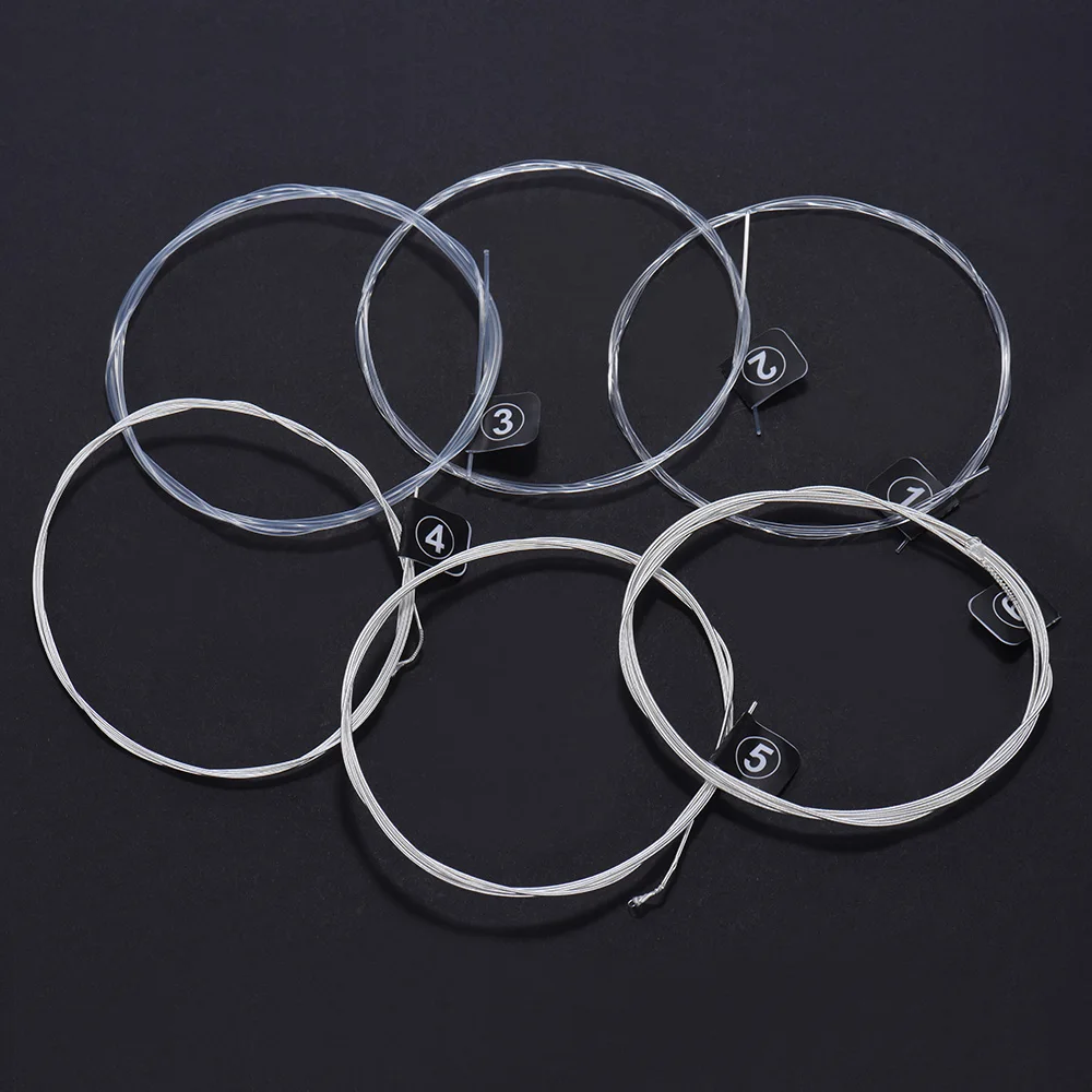 Orphee NX35 6 шт. Классические гитарные струны полный набор замена(. 028-.045) нейлоновый сердечник Серебряная рубашечная проволока жесткое натяжение