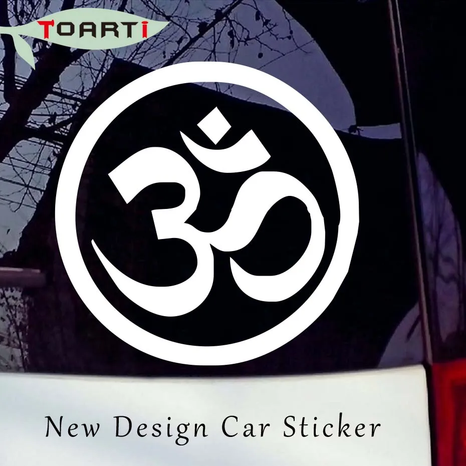 15.3*15.3 CM Om Symbol Vinyl Car Sticker For Window Laptop Decoration Yoga Buddhism Spiritual Decal Styling | Автомобили и