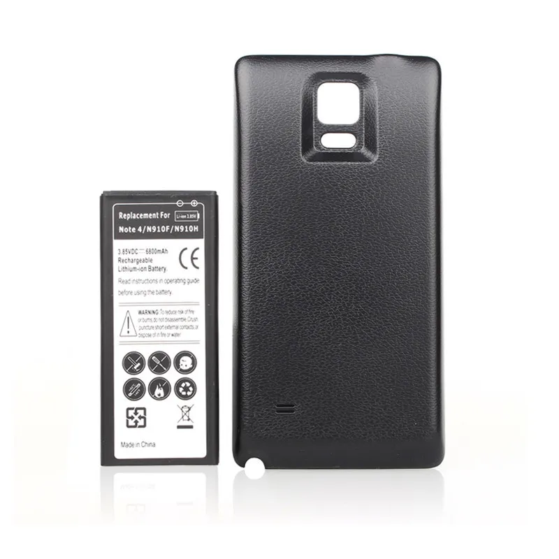 Аккумулятор для сотового телефона 6800 мАч Samsung Galaxy Note IV 4 Note4 N9100 N910F N910H N910 + черный