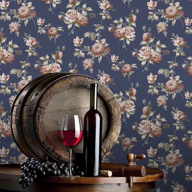 Beibehang Home decoration wallpaper pastoral flower style bedroom living room sofa restaurant TV background 3d roll | Обустройство