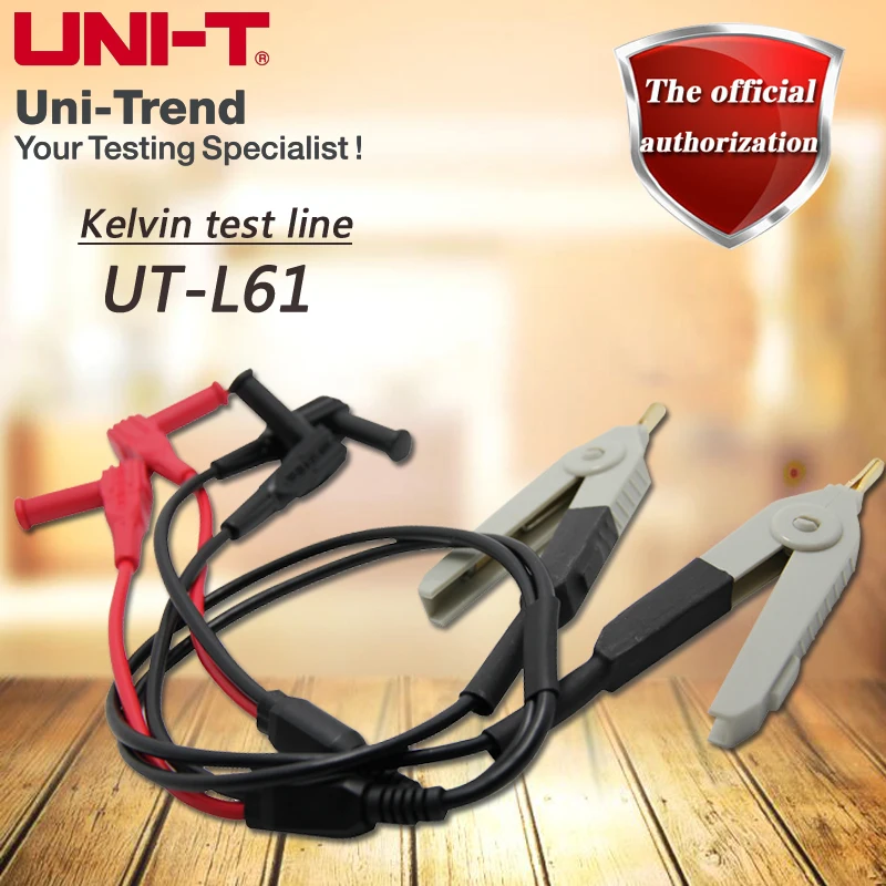 UNI T UT L61 тест Кельвина линия для LCR Цифровой мост UT611 UT612|line| |